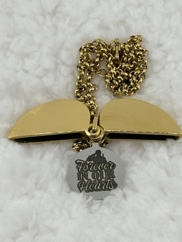 The Secret Heart: 18K Gold PVD Stainless Steel Necklace