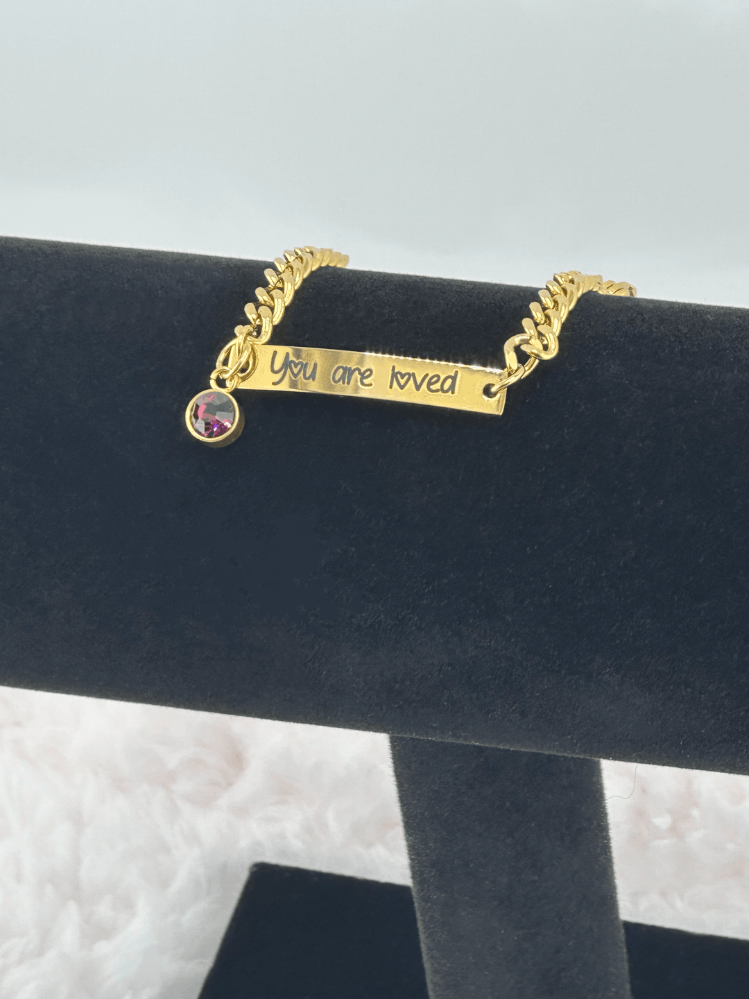 Perfect for Little Ones: Custom Engraved 18K PVD Stainless Steel Bar Bracelet