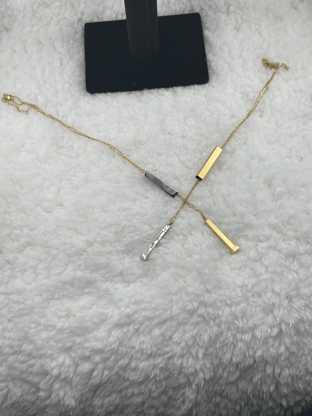 The Hidden Message Necklace - 18K Gold PVD - Custom Engraved